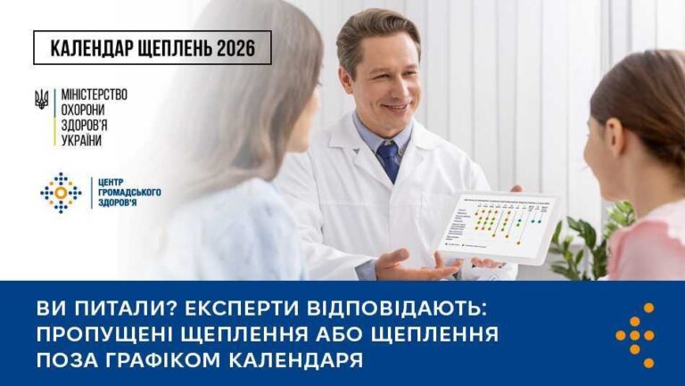 Пропущені щеплення або щеплення поза графіком Календаря?